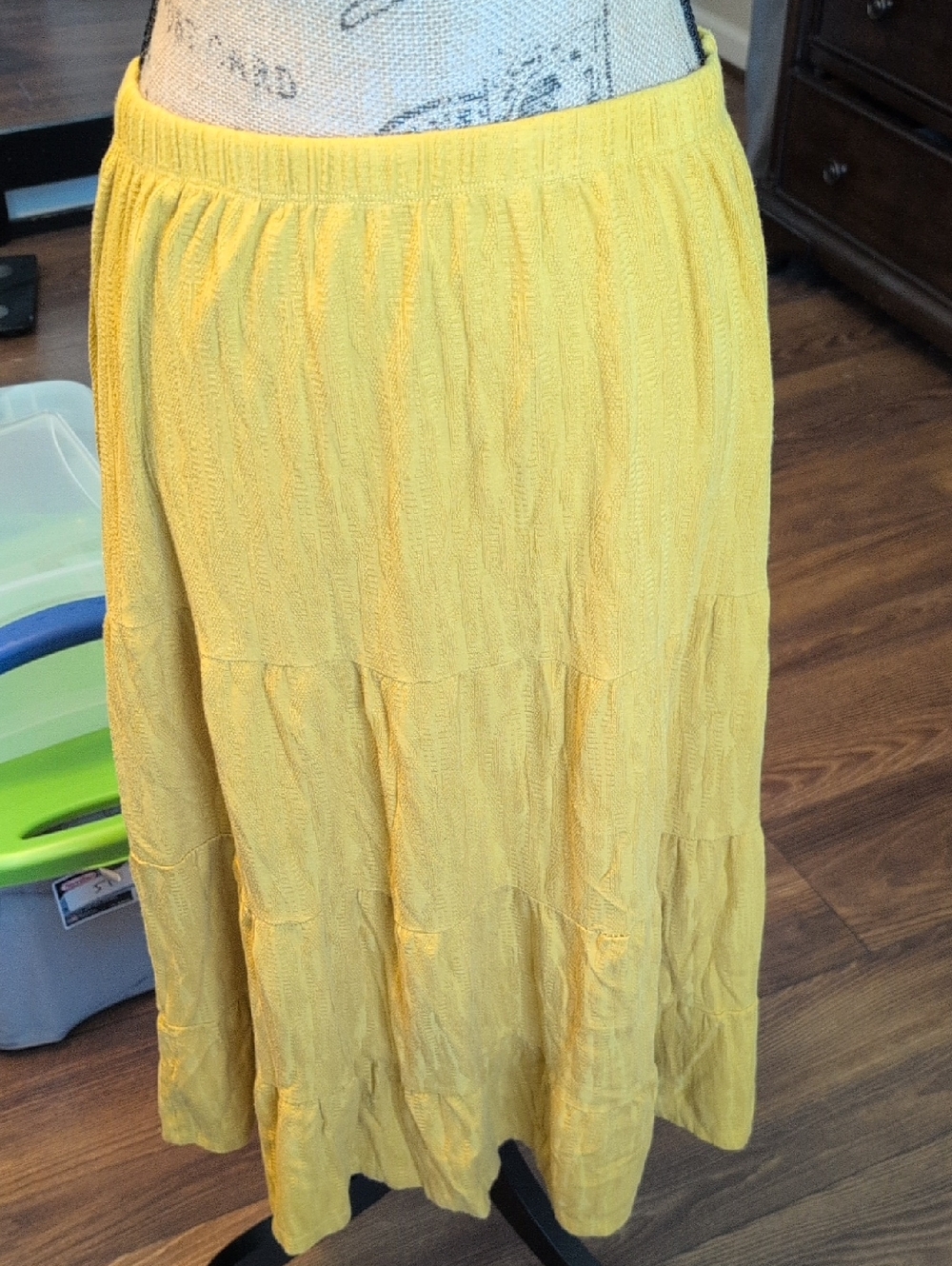 Yellow Tiered Women's Skirt - Bright Summer Style